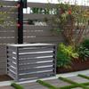 Outdoor Privacy Fence for 1.5P Air Conditioning, Aluminum Alloy Four Sided Space Divider, Balcony Garden Guardrail Flower Rack