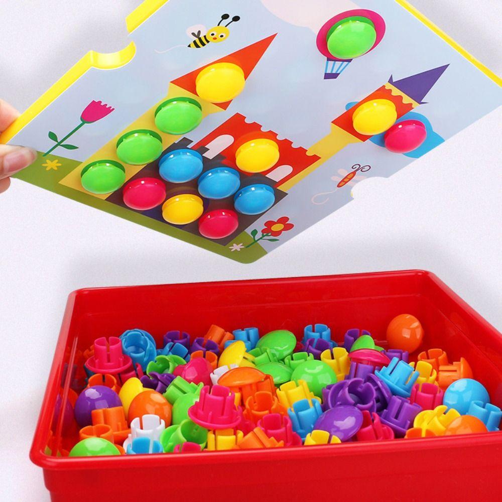 Cute Jigsaw Board Toy Cartoon Animal Color Matching Puzzles Baby Development