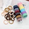 Adult Simple Tied Hair Rubber Band Headband Hair Accessories Women'S Seamless Hair Band High Elastic Ponytail Hair Rope