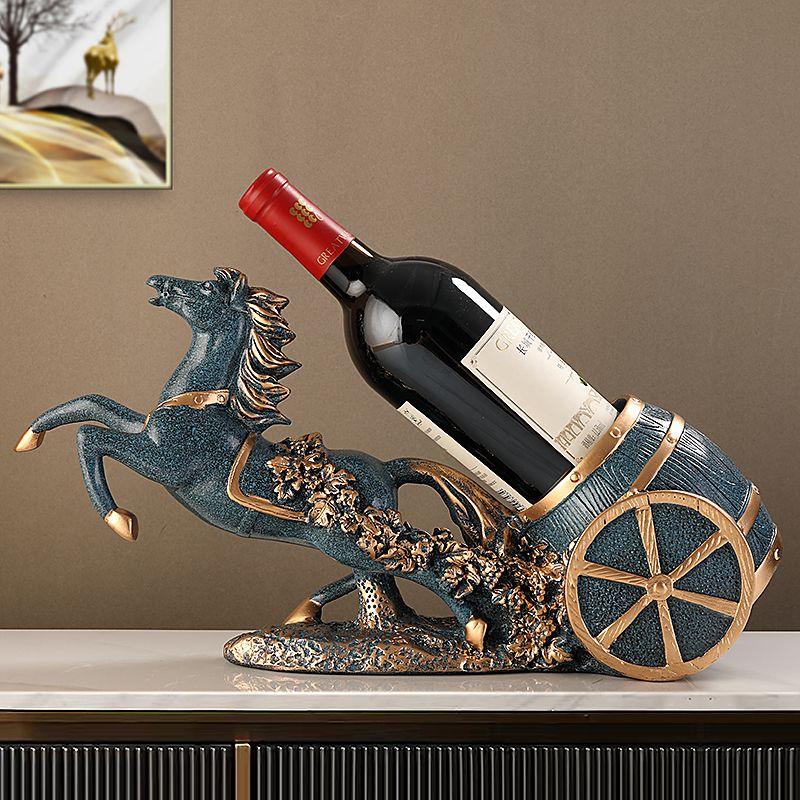 Grape Wine Rack Ornaments Living Room Luxury High-end Wine Cabinets Moved To New Homes with Decorative Gifts.