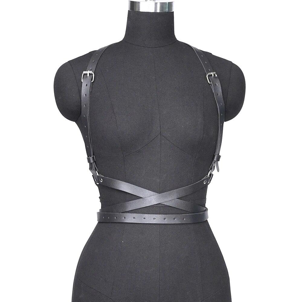 Women Fashion Punk Harness Belts Harajuku Chest Harness Corsett Belt Suspenders for Women Waist Belt Gothic Clothing Accessories