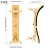 Ergonomic Violin Chin Rest 4/4 Adjustable Height Wood Shoulder Support Comfortable Violin Shoulder Cushion for Comfort
