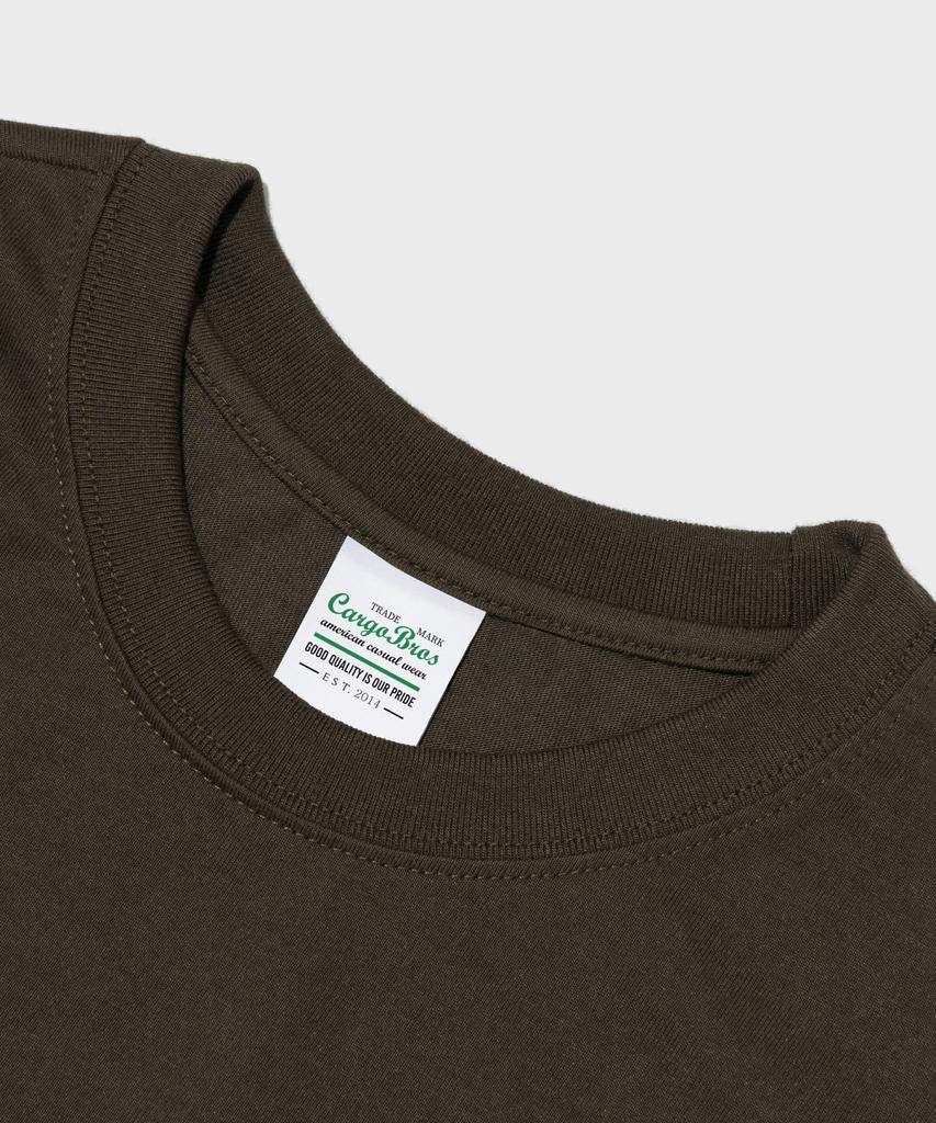 CARGOBROS (Big Size) Lettering Point Short Sleeve T-Shirt (Khaki)