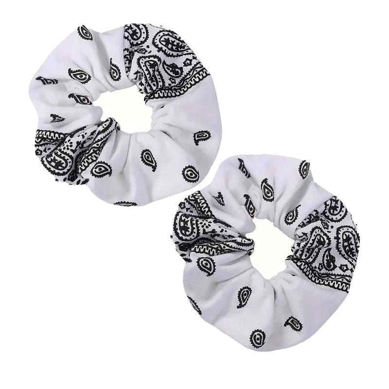 2pcs/6pcs Soft Diam 11cm Hair Scrunchies Cotton Elastic Hair Band Women Girls Ponytail Holder  Hair Accessories for Women
