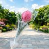 Twist Stick Tulip Bouquet Suede Texture Artificial Tulip Flowers in Pipe Cleaners Tulip Flowers Bouquet Long-Lasting Simulation Tulips for