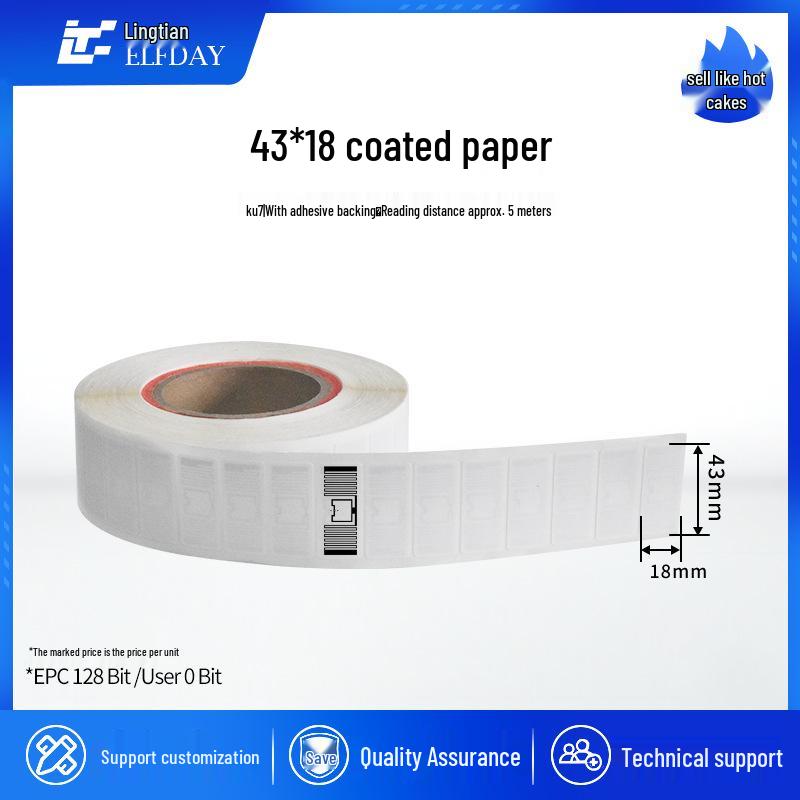 UHF RFID Clothing Sticker, U89 Chip, Passive RF 915MHz, 6C Protocol