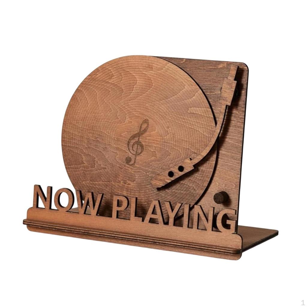 Wooden Vinyl Record Storage Rack Stand Portable Home Office Collector Gift Decorative