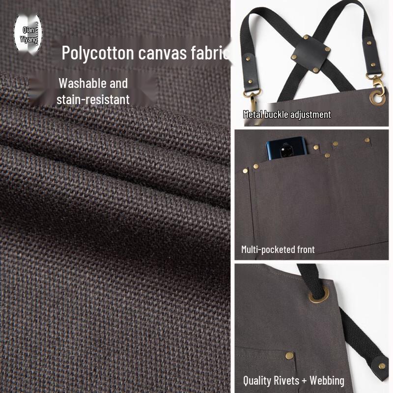 Qianyi Heavy-Duty Waterproof Canvas Apron
