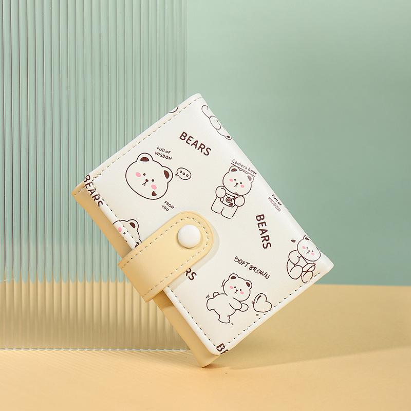 2024 Women's Cartoon-Inspired Short Wallet: Cute and Creative Korean Style Coin Purse