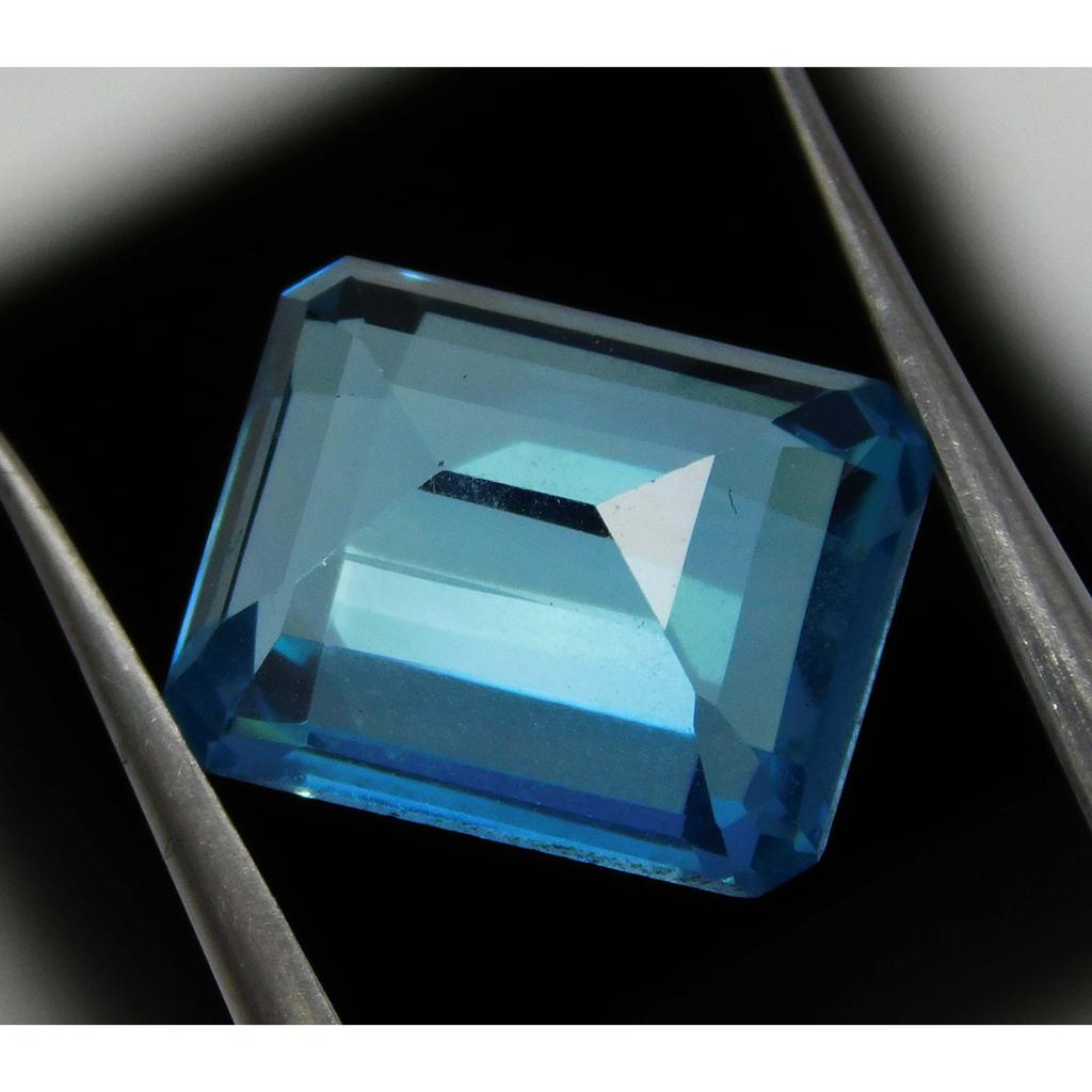 Natural Sapphire Loose Gemstone 7 ct Montana Emerald Cut Ring Making September Birthday Birthstone
