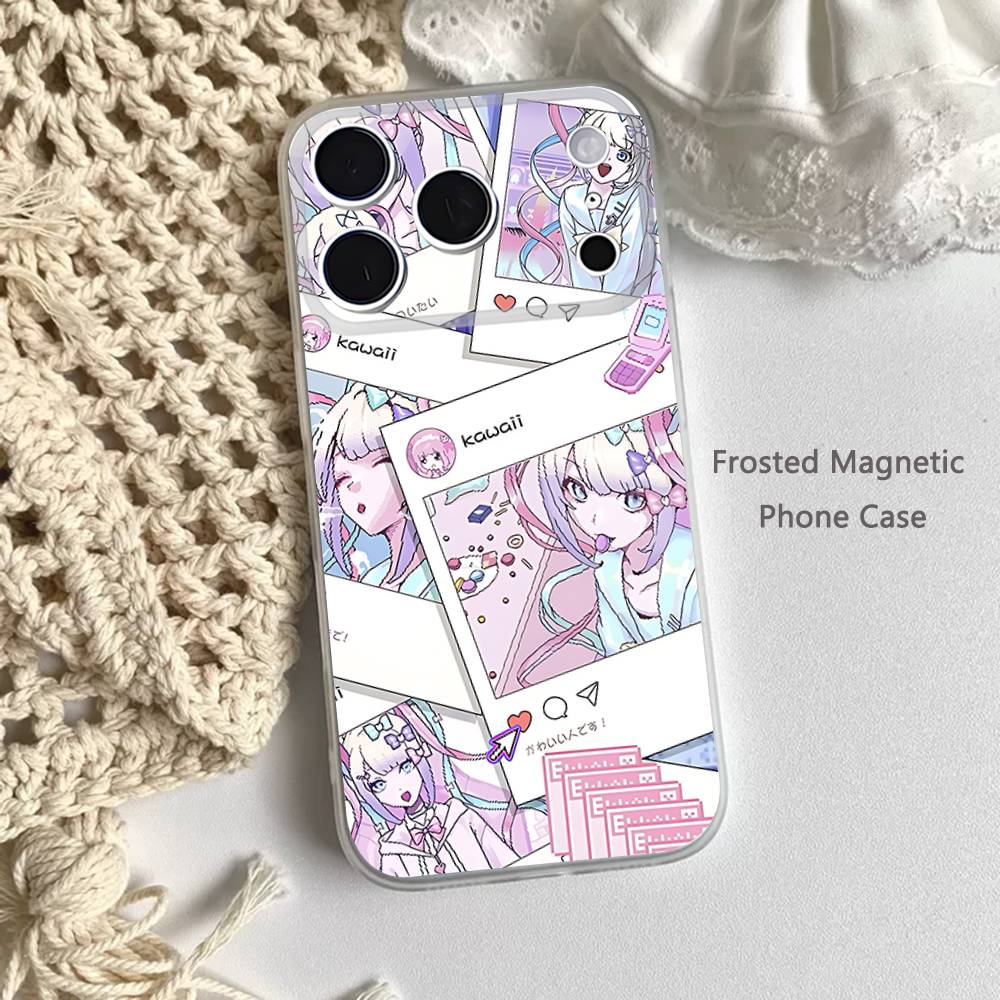 GAME NEEDY GIRL OVERDOSE Phone Case For iPhone 14,16,12,17,13,15,11 Max,Pro,Mini,Plus,Air,E Magnetic Frosted Transparent