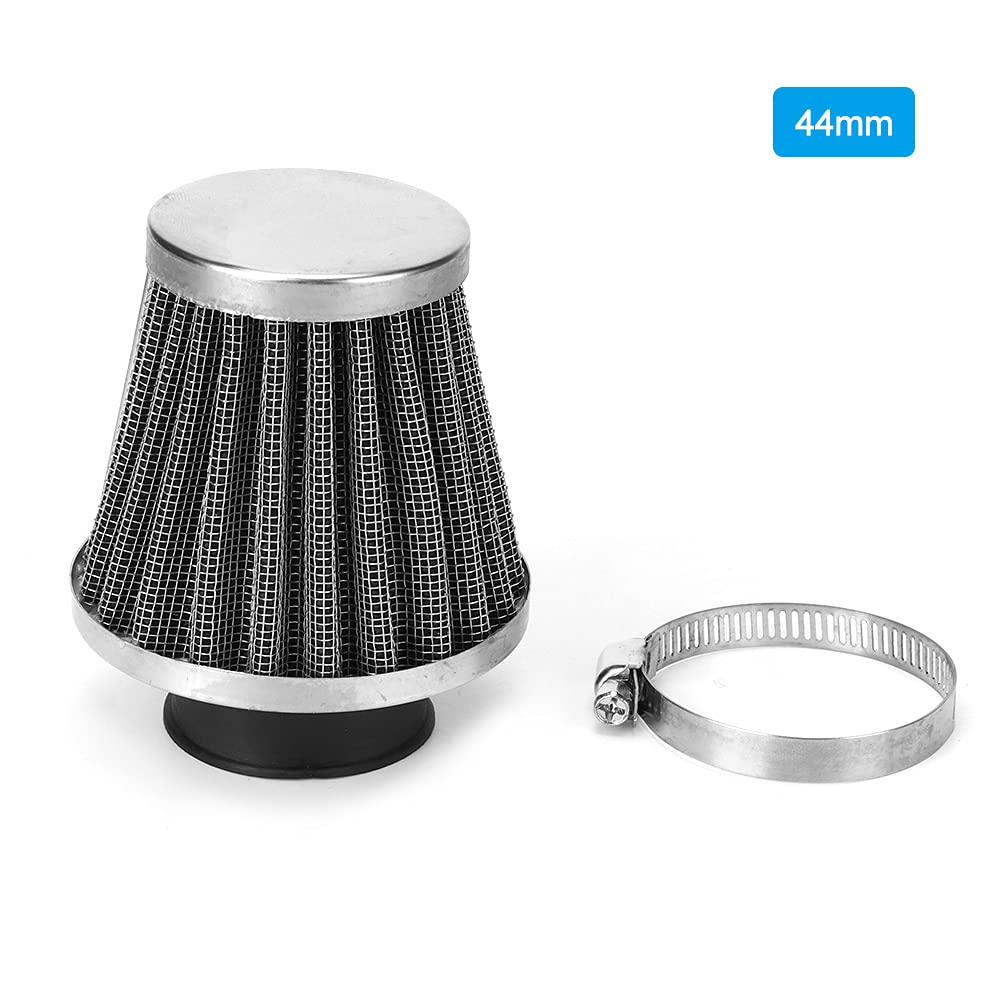 Engine Air Filter Motorcycle Air Power Filter Steel Mash Material (44mm) Impurity Filtration