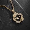 Plum Butterfly High-end Jewelry Fashion Light Luxury Letter Pendant Necklace