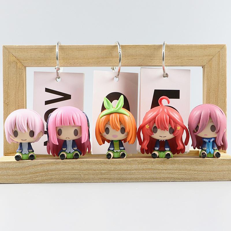Adorable Q Version Five Equal Parts Bride Anime Figure Collectible Toy For Display