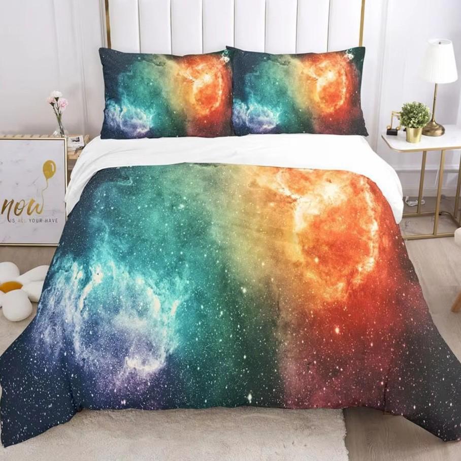 Dreamy Starry Sky Down Comforter Set - Bedding Set - 3-piece Duvet Cover Set