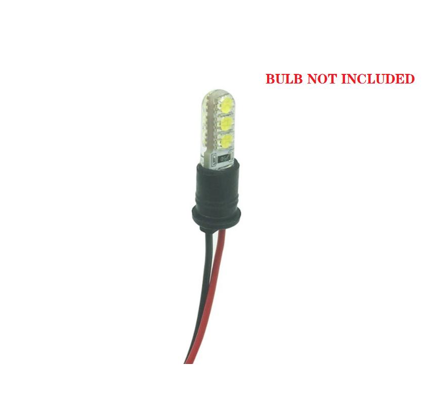 Led T10 W5w Soft Bulb Holder Adapters Cable Led Bulb Connector Socket Acesssories
