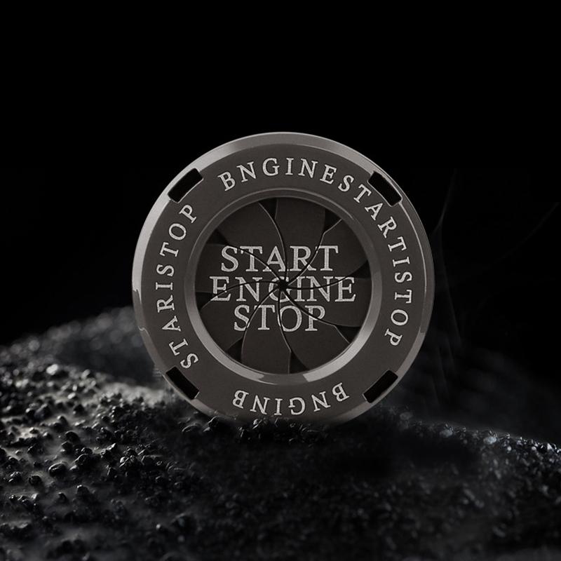 Universal Car Motorcycle Engine Start Stop Button Cover Auto Ignition Switch Rotatable Protection Cap Decor Decal Car Accessory