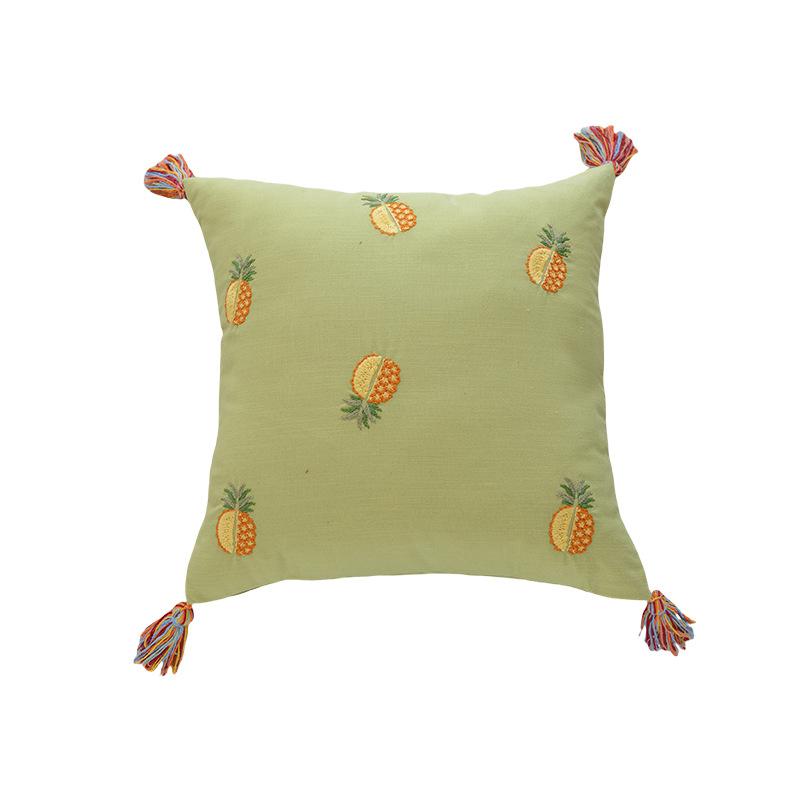 Simple Solid Color Pillow Sofa Living Room Pillow Bedside Office Pillow Case Core Cushion Waist Cushion