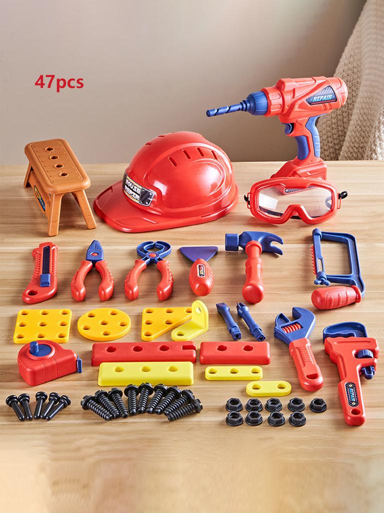 Children Toolbox Toy Boy Simulation Maintenance Electric Drill Platform Repair Baby Screw Assembly