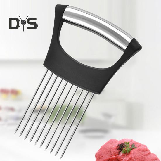 Zwiebelhalter zum Schneiden, Zitronenschneider, Lebensmittelschneider, Assistenzwerkzeug, multifunktionales Küchengerät für Obst, Gemüse und Fleisch