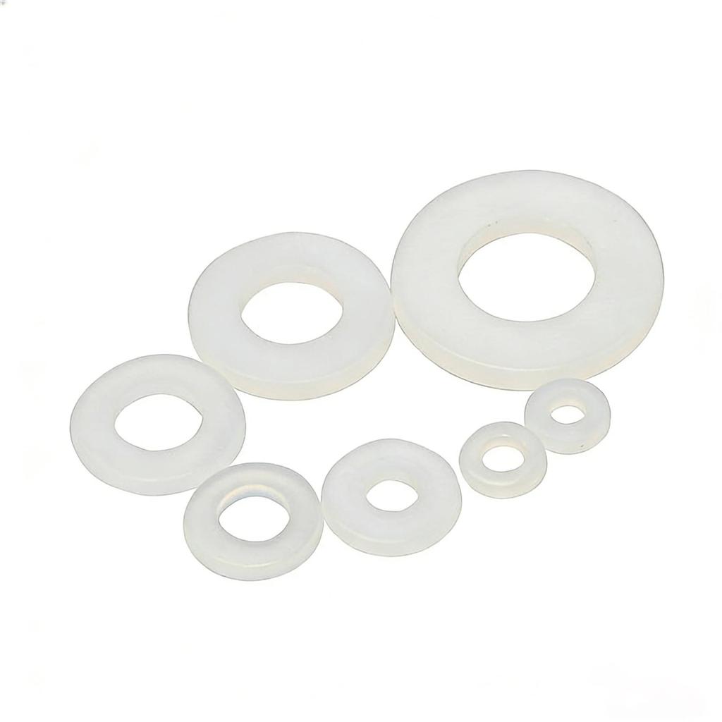 500PCS Boxed Nylon High Temp Insulation Flat Plastic Washers