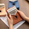 Kalimba Beginner 17-Key Mahogany Thumb Piano - Portable Musical Instrument