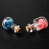 10Pcs Glass Bottles Miniature Bottle Mini Cork Glass Vials Diy Mini Wishing Drifting Bottle Wedding Party Decor Glass Jars