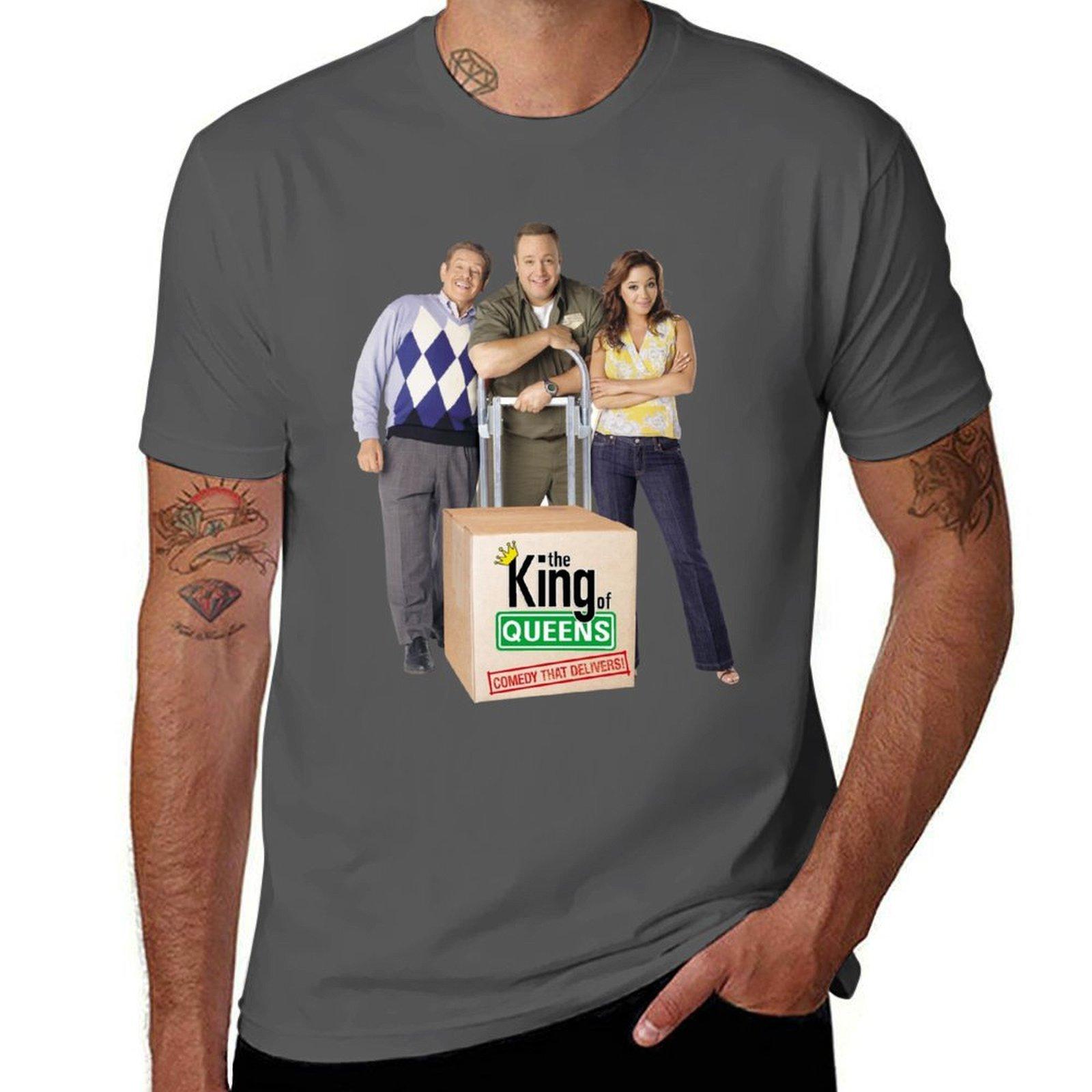 

The King of Queens TShirt Simple Solid Color Crew Neck Tee 4XL