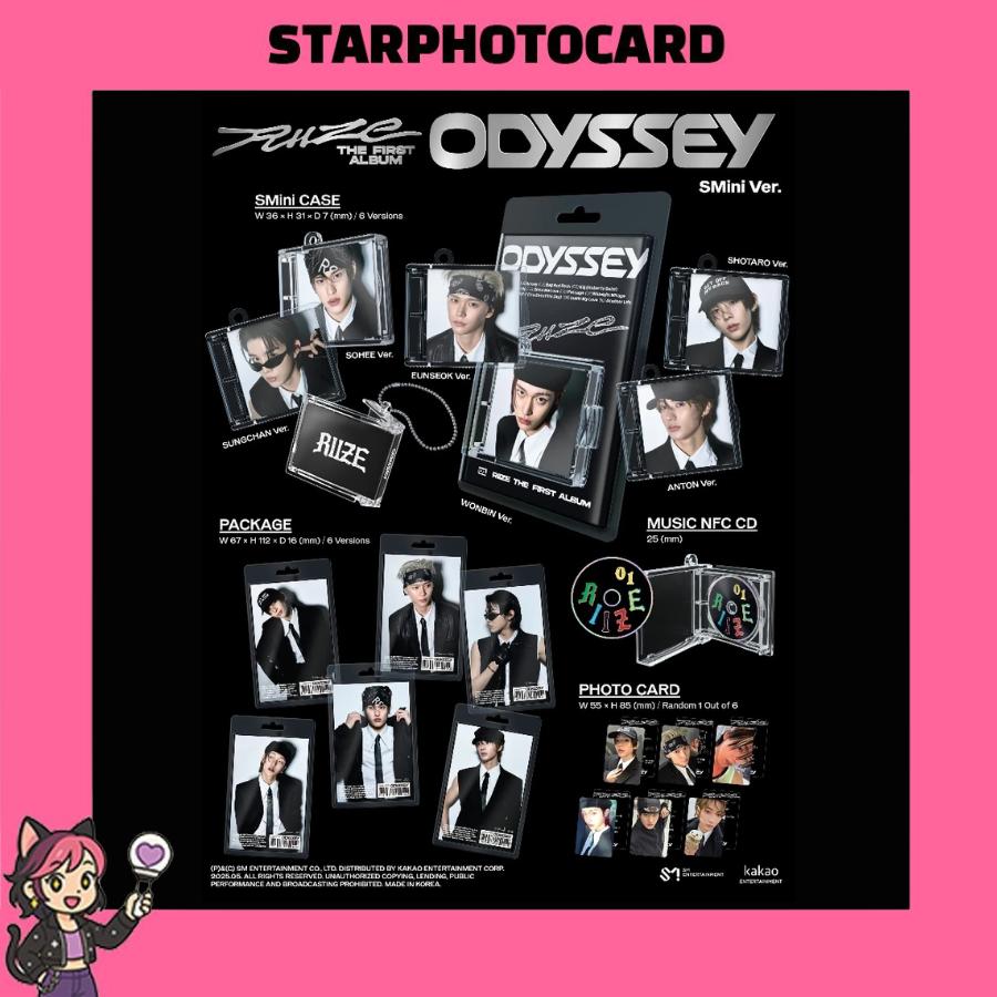 [READY STOCK] RIIZE - 1st Album ODYSSEY MEGA SMINI VER + MEGA POB