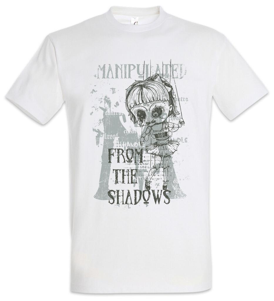 Manipulated From The Shadows T-Shirt Mens Womens Tees Top Puppet Puppet Horrot Theatre