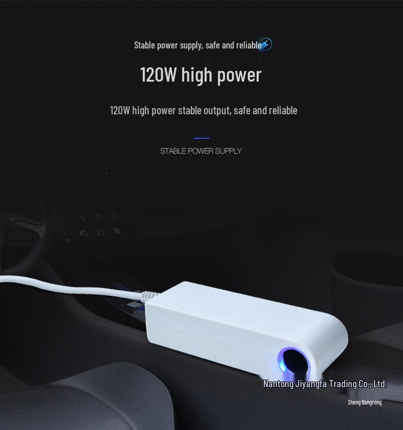 220V to 12V Converter for Car Vacuums/Refrigerators with Cigarette Lighter Adapter