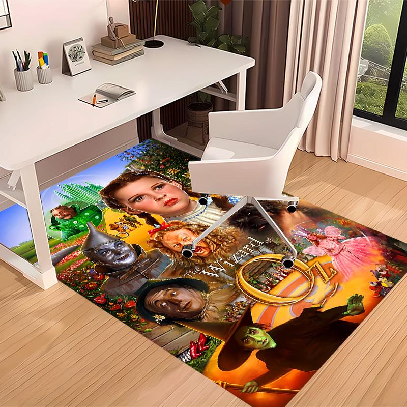 The Wizard of Oz Printed Absorbent Washable Carpet, Non-Slip Bathroom Mats, Kitchen Rugs, Yoga Mat,Living Room Entrance, Camping Picnic Rugs