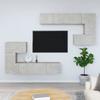 VidaXL Wall-Mounted TV Cabinet Concrete Grey Engineered Wood 3114585