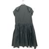LANVIN Black Poplin Ruffle Midi Dress Sleeveless One-Piece dress 34 blackUsed