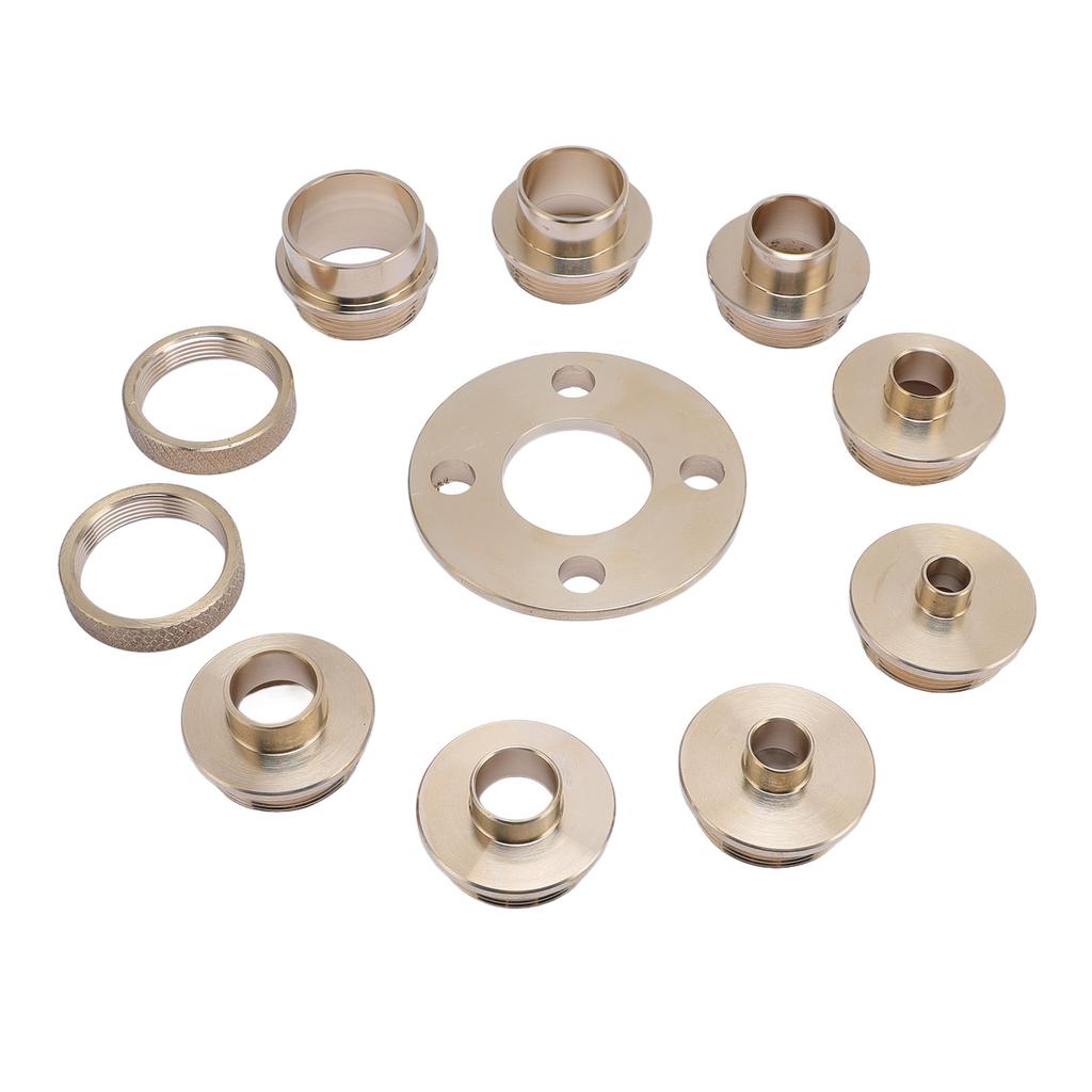 11Pcs Router Template Guide Set Kit Brass Bushing with Carrying Case for Woodworking Repair