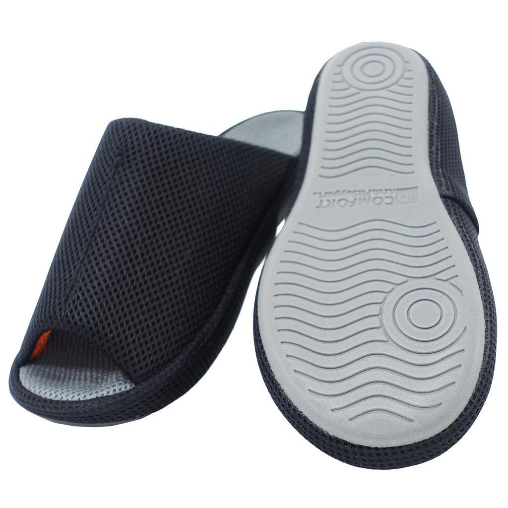 Okamura size LL slippers, black,