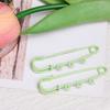 10pcs Metal Safety Pins Brooch Sewing Clothes Pins With 3Loops For Tags DIY Crafts Jewelry Making Findings