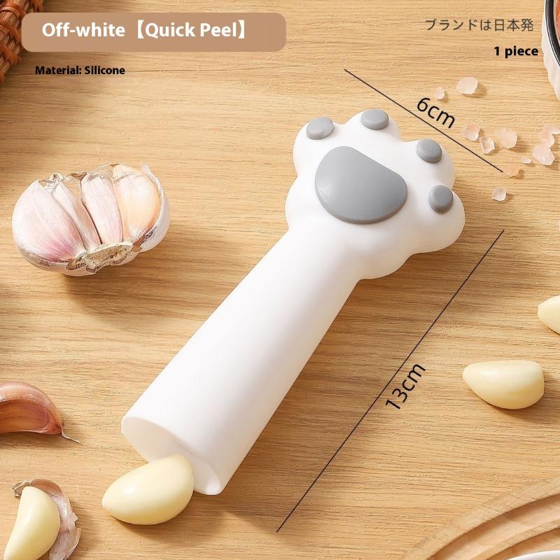 Kattens pote Hvitløksskreller Skrellerør Silikon Hvitløksrulle Stripper Skrelling Grønnsaksfruktverktøy Kjøkkenredskaper Skrell hvitløk