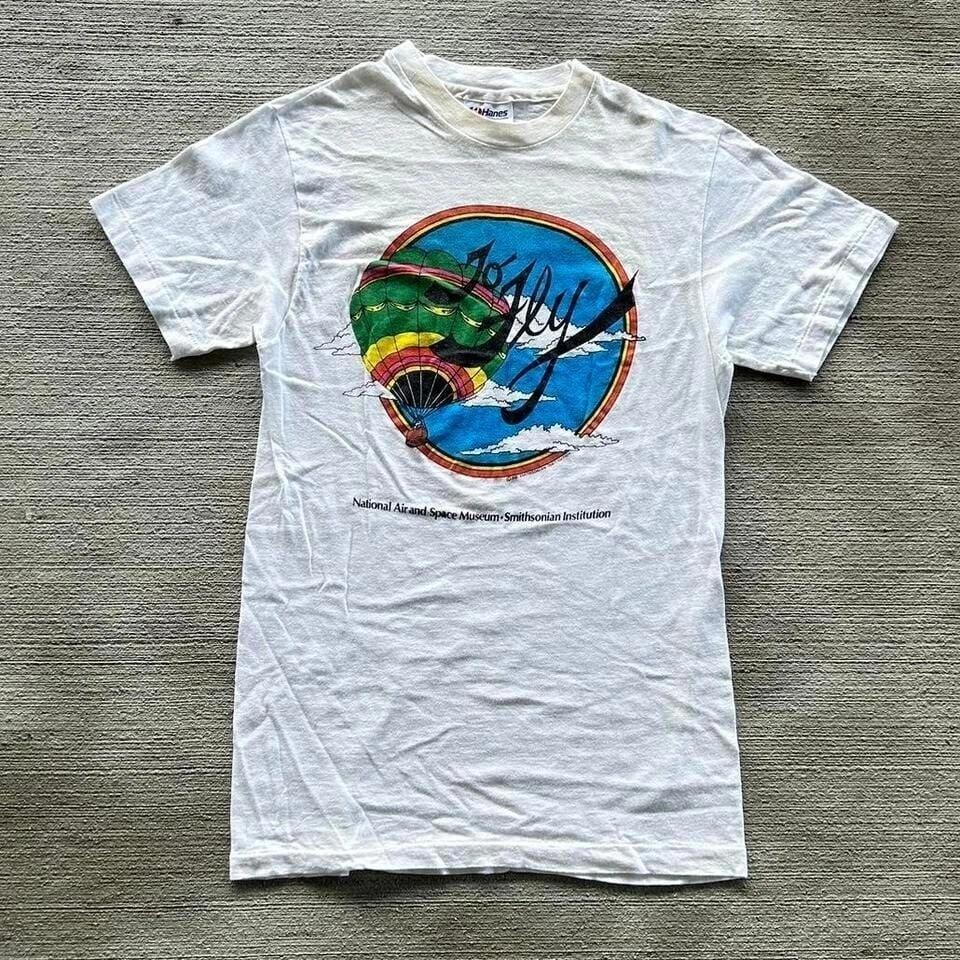 

1981 Smithsonian National Air & Space Museum Go Fly T-Shirt Size S 2XL
