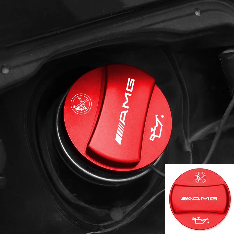 Car Oil Filler Door Cover Fuel Tank Gas Caps Accessories For AMG W203 W206 W211 W212 W201 W210 W108 W168 W176 W124 W126 W140 B A