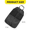 2 PCS Kick Mat Back Seat Protector, Waterproof Car Backseat Protective Kick Mat With 2 Mesh Pockets, Large Vehicle Seat Back Kick Mat Organizer For