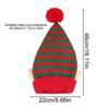 Santa Hat Festive Striped With Ear Christmas Dwarf Hat Adults For Fun Outdoor Cosplay Party Holiday Family Gathering Festival