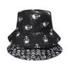 Fashionable Ghost Head Hole Head  Fisherman Hat Hip-Hop Basin Hat Trendy Sun Shading Hat Warm Hat