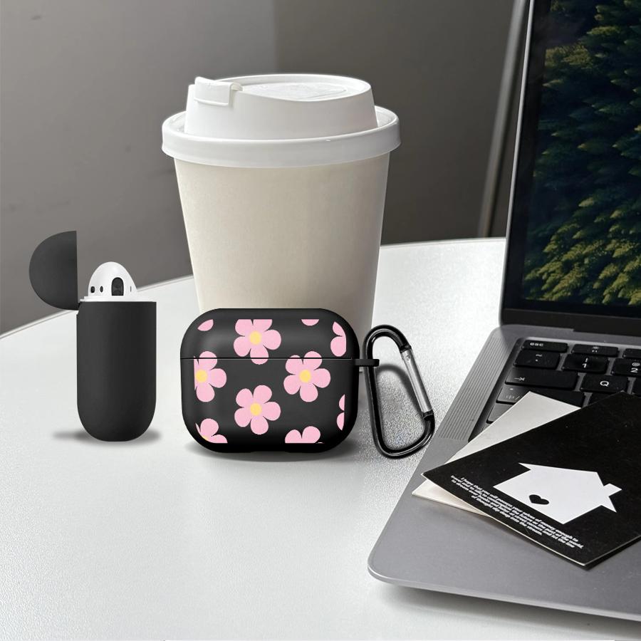 Blue Pink Flower Case For Airpods 3 Pro 1 Pro3 4 2 Pro2 Earphone Cases Cover