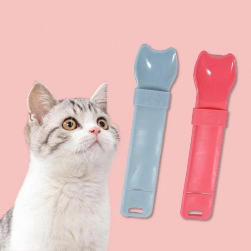 Cat Churu Jjagae Treat Feeding Nyang Spoon Blue