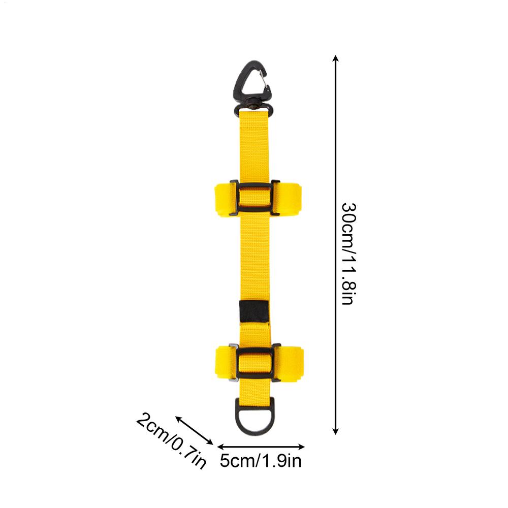 Outdoor Backpack Extension Strap Adjustable Length Attachment Belt Heavy Duty Gear Lashing Straps For Hiking Camping Travel