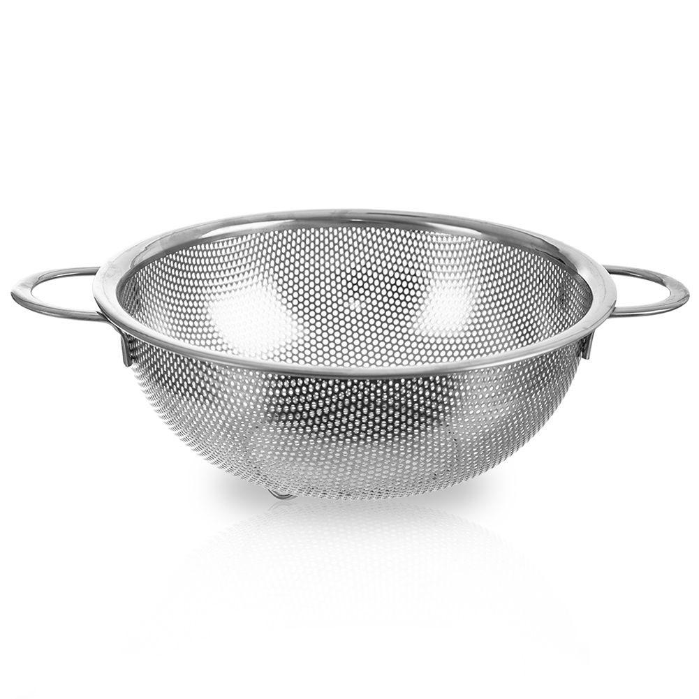 Cedzak kuchenny z uchwytami durszlak stalowy sitko ANETT 20.5cm ORION 124477