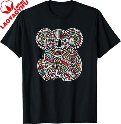 Australian Aboriginal Koala Funny Australia Animal Lover T-Shirt Unisex Summer Streetwear Tops Kawayi Cotton Printed T-shirt
