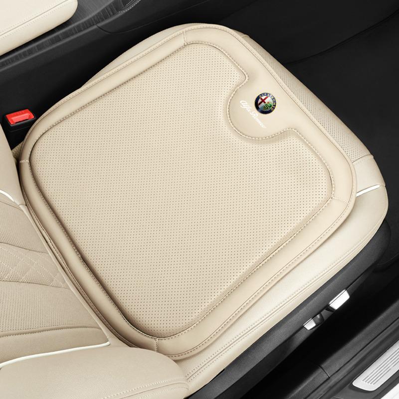 RAYT5 1pc New Style Car Seat Cushion Cover Back Waist Protective For Alfa Romeo Giulia Stelvio Giulietta 156 159 147 Mito Tonale Brer