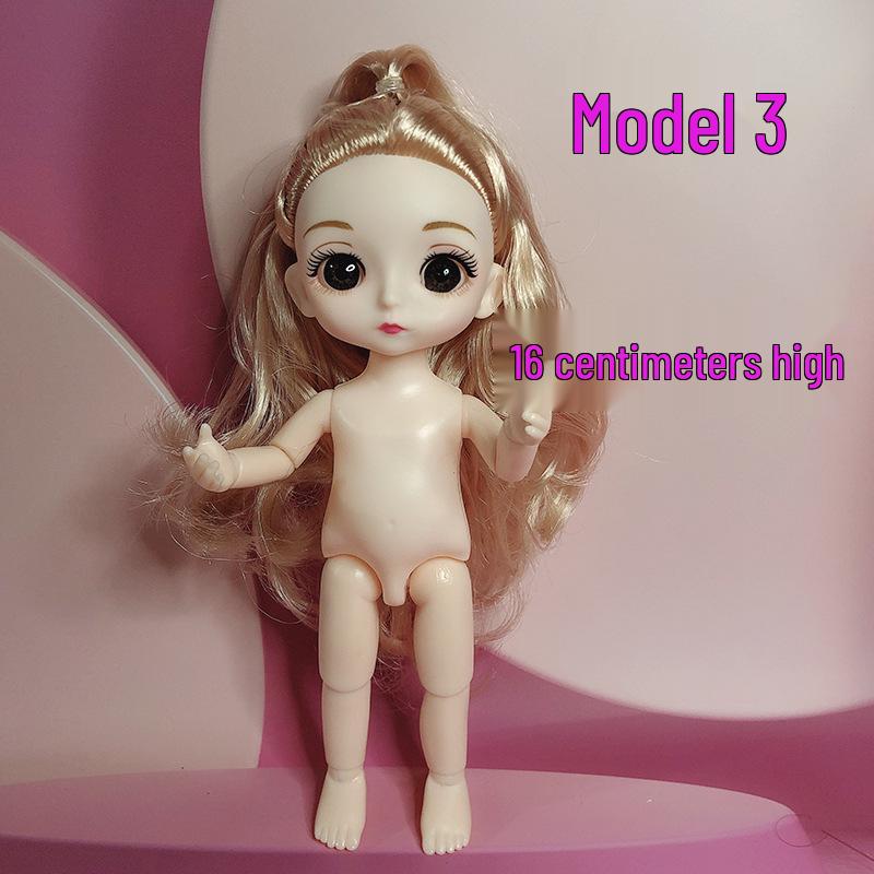 

6-дюймовая кукла для переодевания: 13 шарниров, тело 11 см, DIY макияж, аксессуары для смены тела и выражения Body Only (No Head or Other)